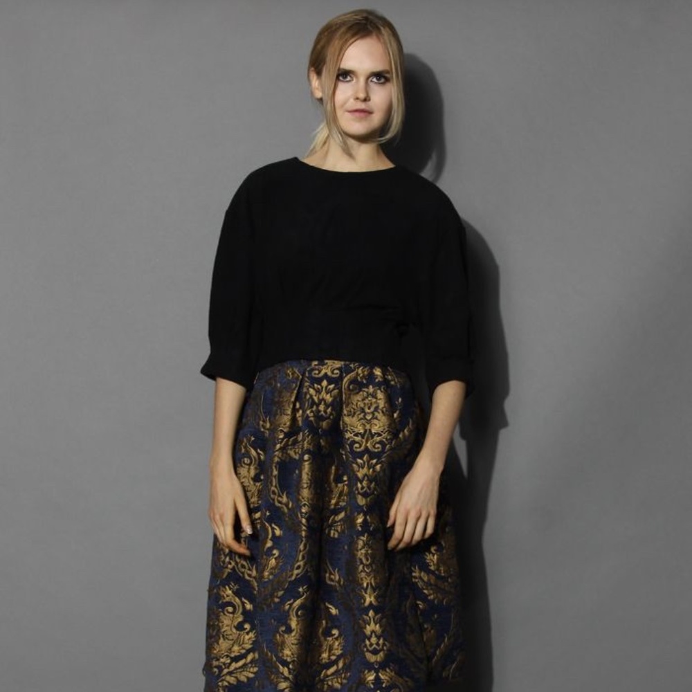 Chicwish baroque a line skirt